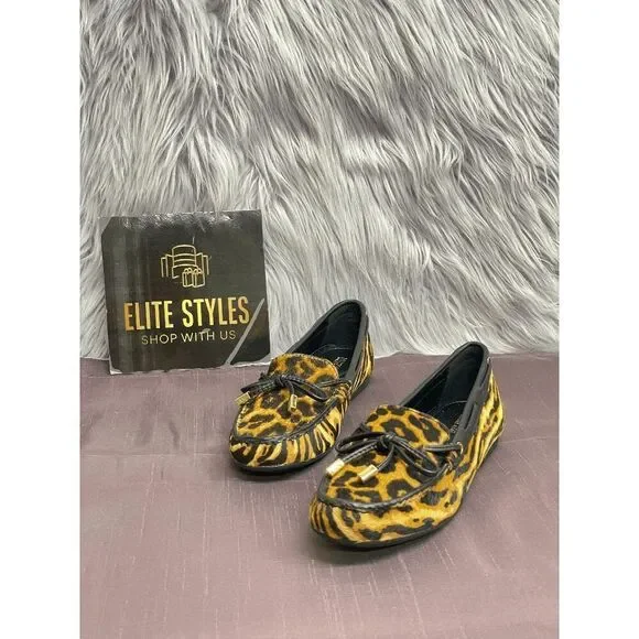 MICHAEL Michael Kors Women's Sutton Moccasin Flat Loafers - Butterscotch 6M - Picture 1 of 8